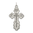 Budded IC XC Eastern Orthodox Cross Charm Pendant in Real 925 Sterling Silver