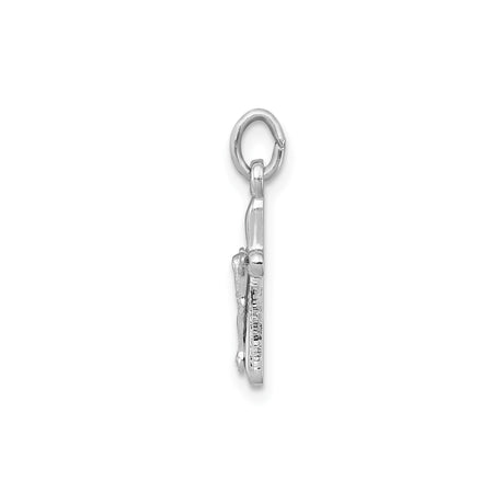 Sterling Silver Crucifix Pendant with Detailed Jesus Figure and Classic Religious Design