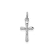 Sterling Silver Crucifix Pendant with Detailed Jesus Figure and Classic Religious Design