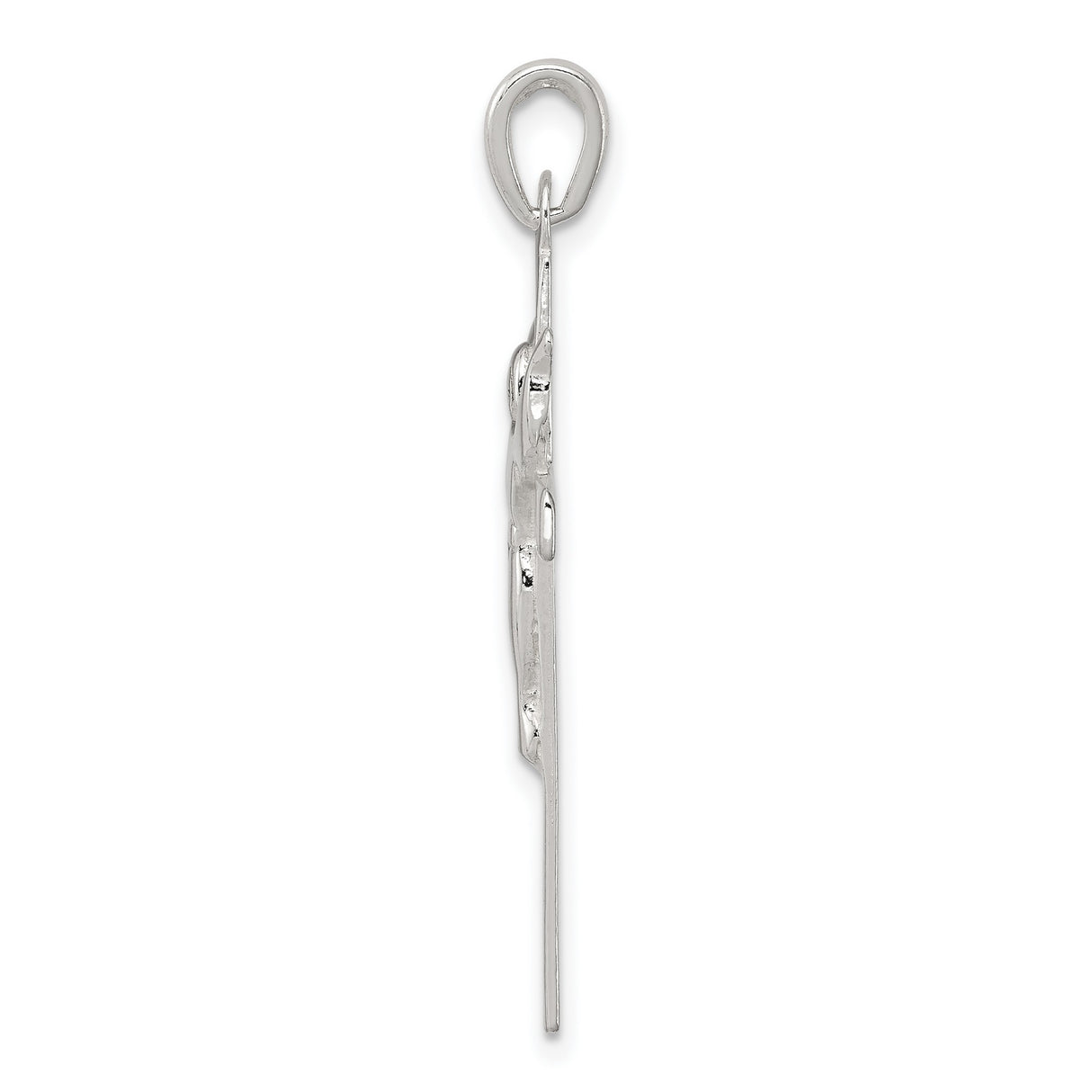 Crucifix Charm Pendant in Real 925 Sterling Silver