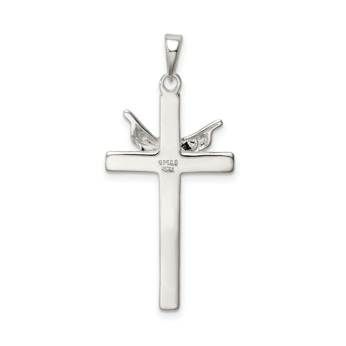 Crucifix Charm Pendant in Real 925 Sterling Silver