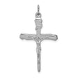 Sterling Silver Crucifix Pendant with Jesus on Latin Cross, Religious Design for Men and Women