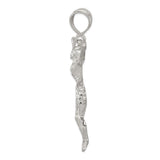 Sterling Silver Crucifix Pendant with Jesus on Cross, Christian Catholic Religious Charm