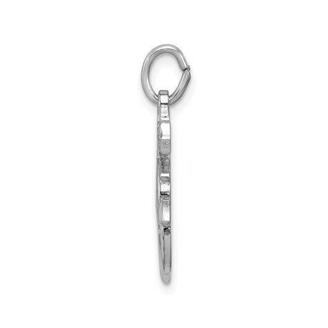 Sterling Silver Anchor Cross Pendant with Nautical Ship Wheel Design for Men and Women