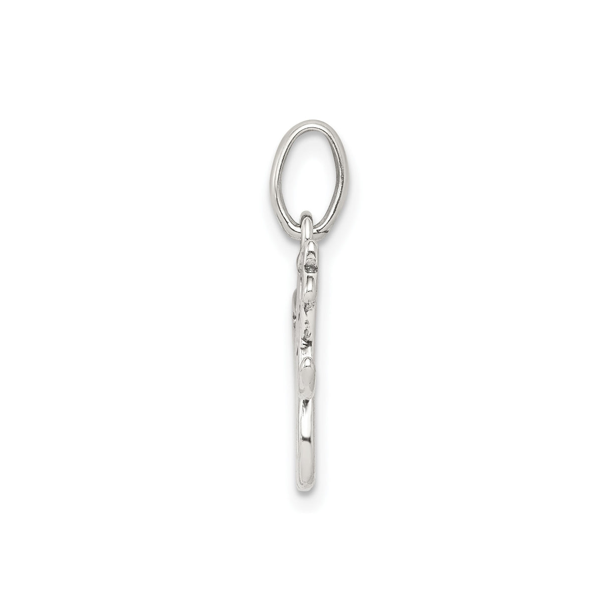 Sterling Silver Sweet Sixteen Pendant Charm with Script Design for Teen Girls