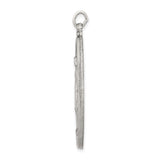 Sterling Silver Miraculous Medal Pendant Featuring Virgin Mary and 1830 Inscription