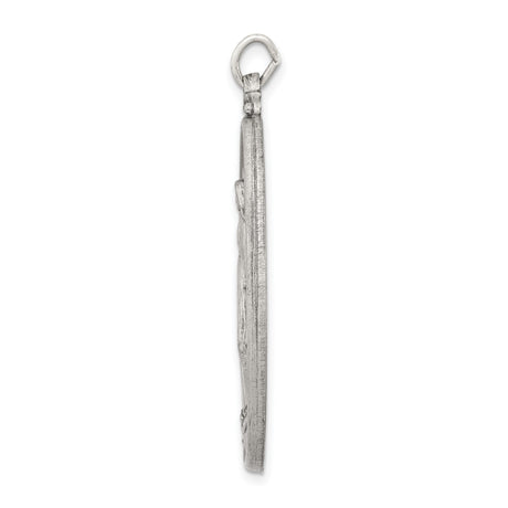 Sterling Silver Miraculous Medal Pendant Featuring Virgin Mary and 1830 Inscription