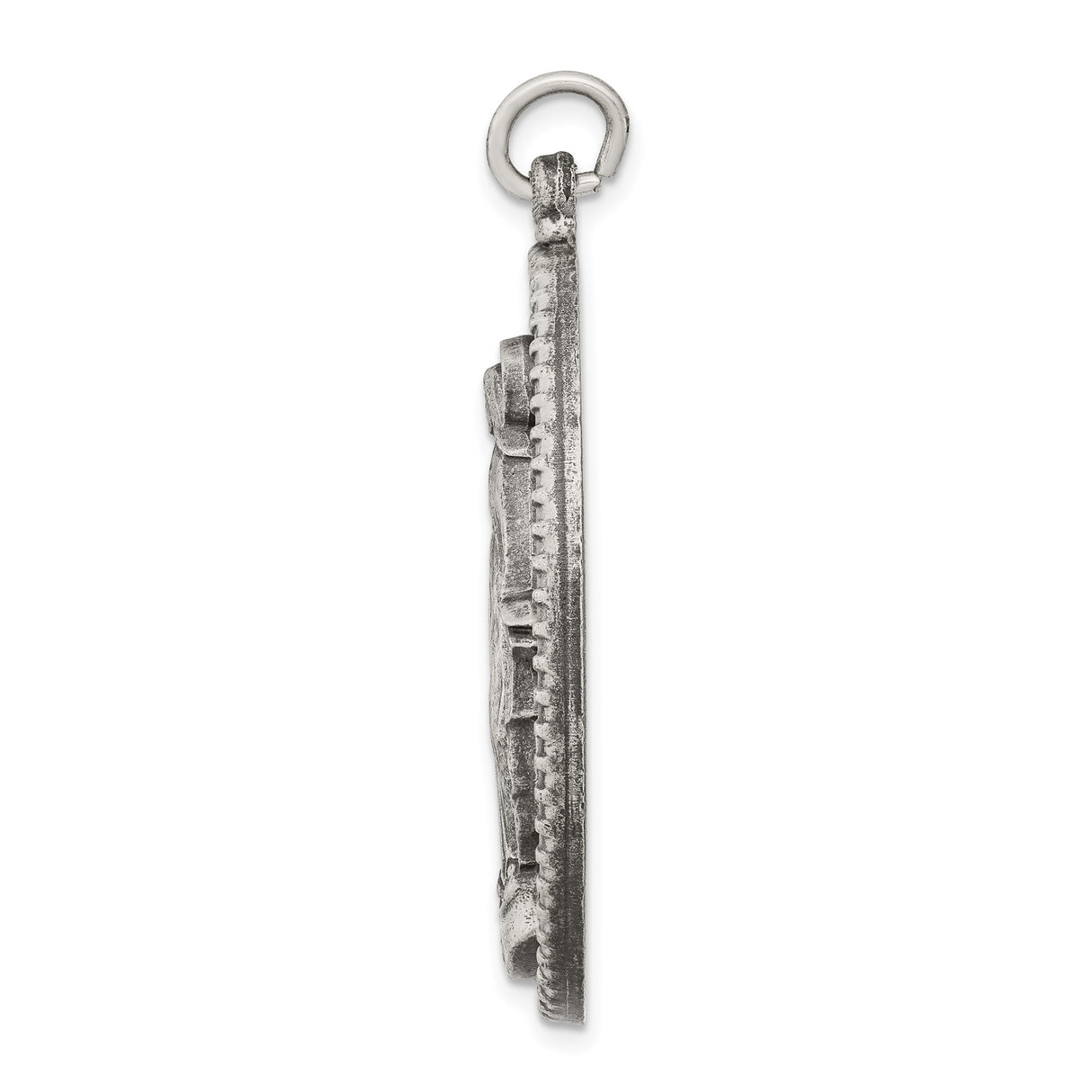 Sterling Silver Miraculous Medal Pendant with Virgin Mary, 1830 Marian Devotional Jewelry