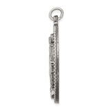 Sterling Silver Miraculous Medal Pendant with Virgin Mary, 1830 Marian Devotional Jewelry