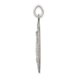 Sterling Silver Miraculous Medal Pendant with Virgin Mary and O Mary Conceived Prayer