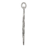 Sterling Silver Miraculous Medal Pendant Featuring Virgin Mary and Devotional Inscription