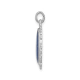 Sterling Silver Miraculous Medal Pendant with Virgin Mary and 1830 Date, Catholic Charm