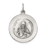 Sterling Silver Catholic Pendant with Crowned Virgin Mary and Scapular Medal