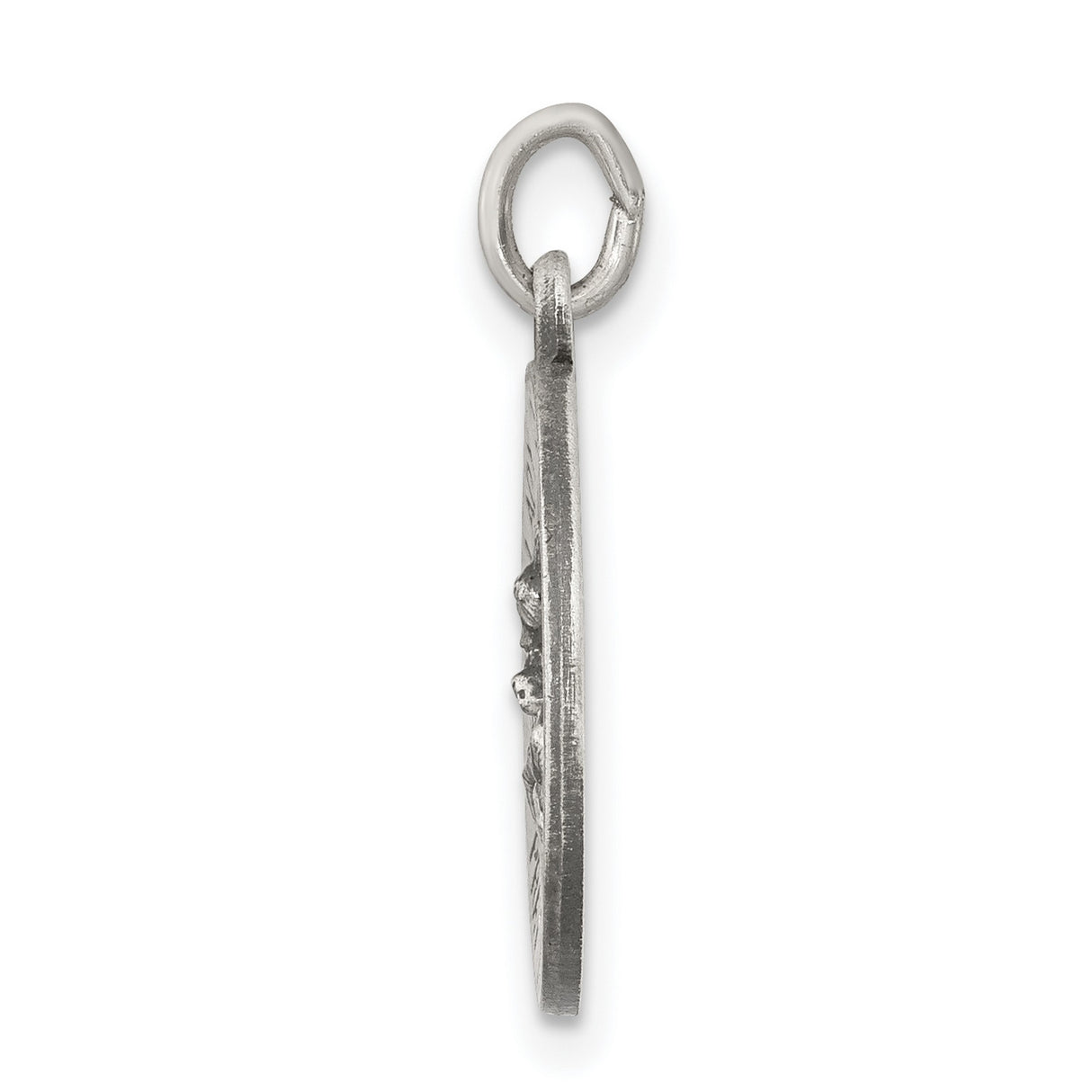 Sterling Silver Our Lady of Perpetual Help Medal with Virgin Mary and Jesus, Christian Pendant