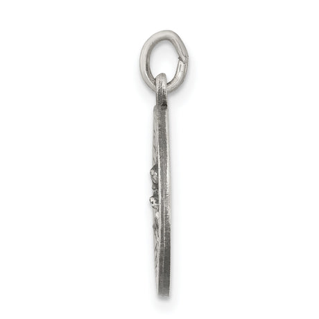 Sterling Silver Our Lady of Perpetual Help Medal with Virgin Mary and Jesus, Christian Pendant
