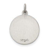 Sterling Silver Our Lady of Perpetual Help Medal with Virgin Mary and Jesus, Christian Pendant