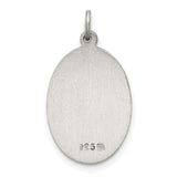 Sterling Silver Our Lady of Perpetual Help Medal Pendant Featuring Virgin Mary and Jesus
