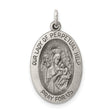Sterling Silver Our Lady of Perpetual Help Medal Pendant Featuring Virgin Mary and Jesus