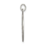 Sterling Silver Crucifix Cross Pendant with Satin Finish and Raised Saint Relief