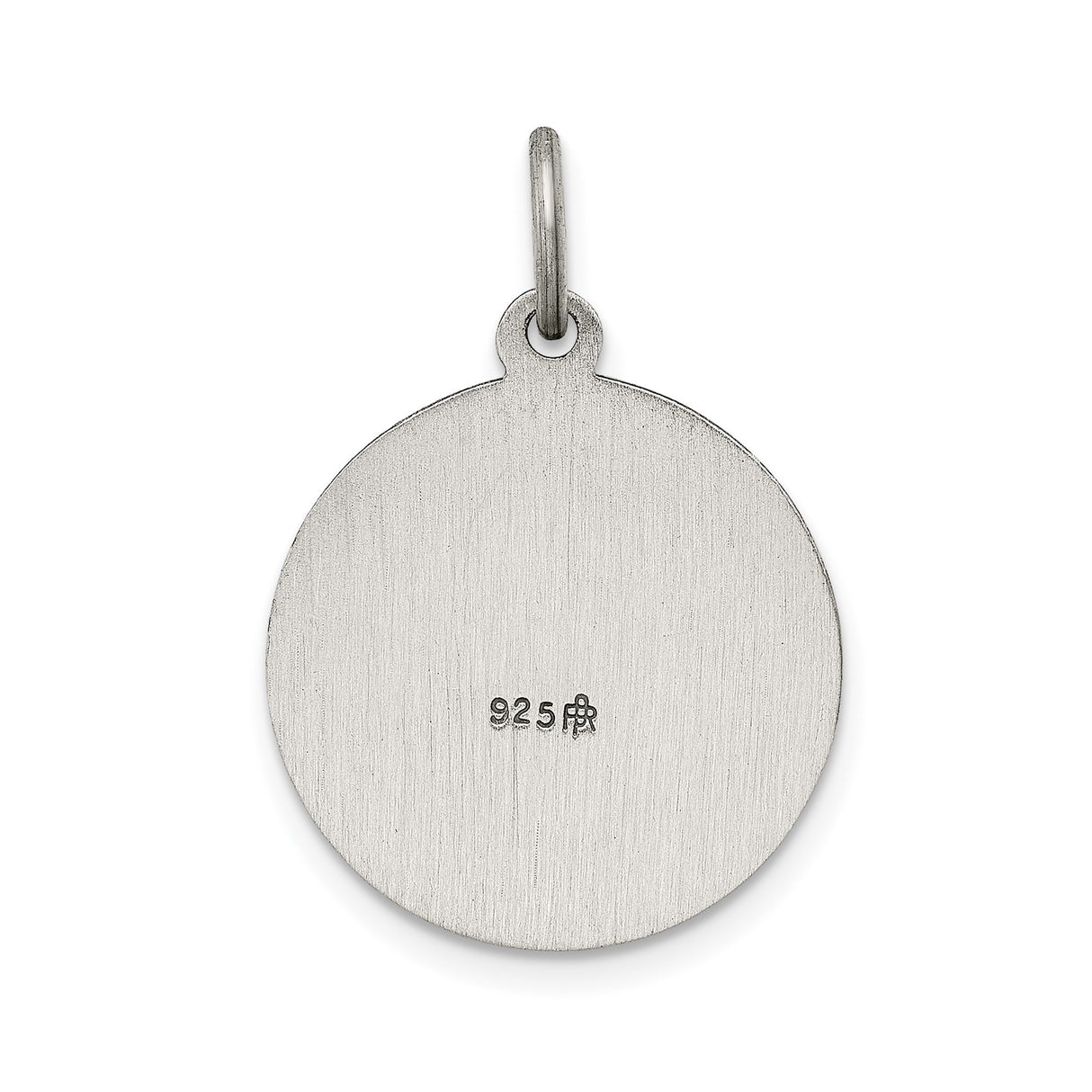 Sterling Silver Saint Francis of Assisi Medal Pendant, Catholic Patron Saint Charm
