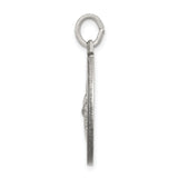 Sterling Silver Saint Gerard Pendant with Cross and Lily Symbol, Catholic Medal for Mothers