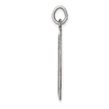Saint Joseph Pray For Us Words Oval Charm Pendant in Real 925 Sterling Silver
