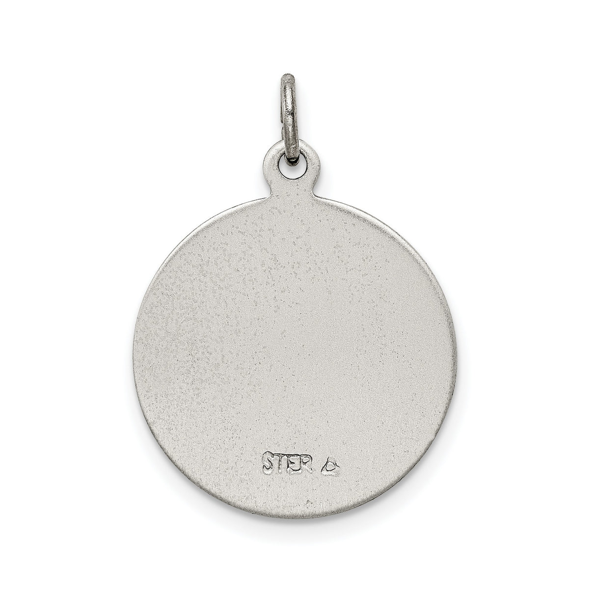 Saint Jude Thaddeus Pray For Us Words Charm Pendant in Real 925 Sterling Silver