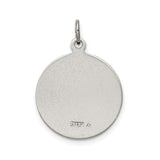 Saint Jude Thaddeus Pray For Us Words Charm Pendant in Real 925 Sterling Silver