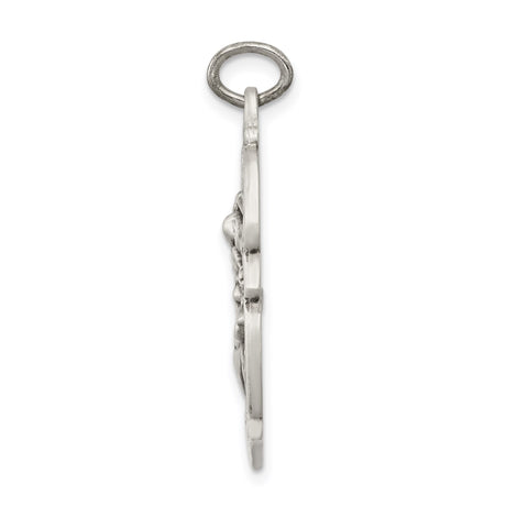Sterling Silver Saint Michael Protection Pendant, Archangel Religious Medal for Men or Unisex Wear