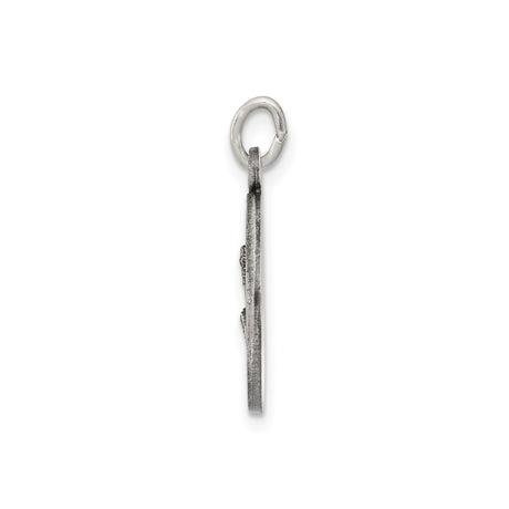 Sterling Silver Saint Peregrine Medal Pendant, Catholic Healing and Cancer Support Charm