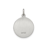 Sterling Silver Saint Theresa Pendant with Theresa Pray for Us Medal - Religious Jewelry
