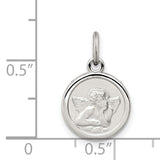 Angel Medal Charm Pendant in Real 925 Sterling Silver