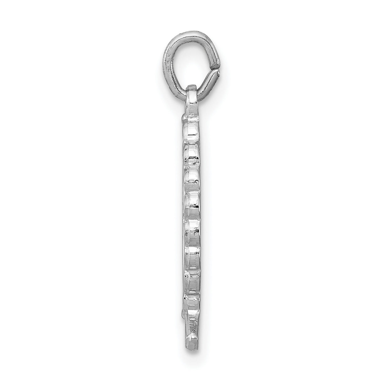 Ichthus Fish With Cross Charm Pendant in Real 925 Sterling Silver