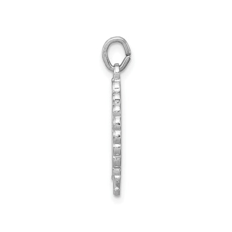 Sterling Silver Ichthys Cross Pendant with Jesus Fish Design, Christian Religious Charm