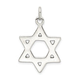 Sterling Silver Star of David Pendant, Jewish Religious Symbol for Men and Women