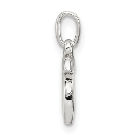 3-D Solid Chai Life Symbol Charm Pendant in Real 925 Sterling Silver