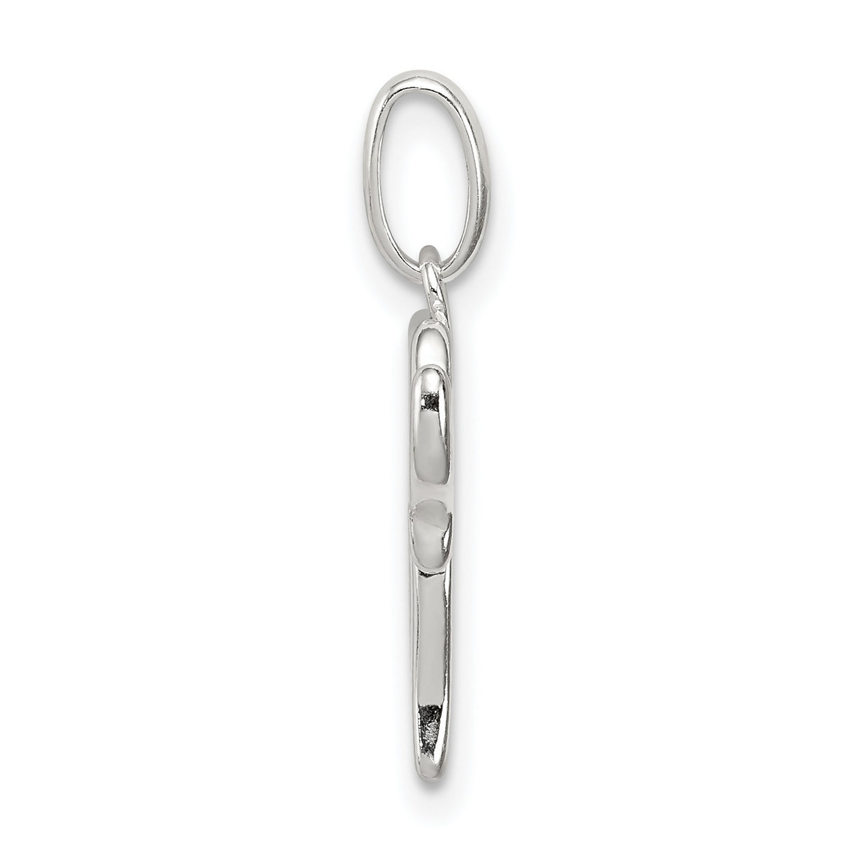 Solid 3-D Chai Life Symbol Charm Pendant in Real 925 Sterling Silver