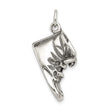 Sterling Silver Arizona State Pendant with Headdress Motif, Tribal Southwestern Design