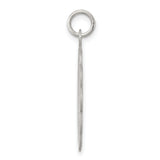 My Confirmation Words and Dove with Flower Border Charm Pendant in Real 925 Sterling Silver