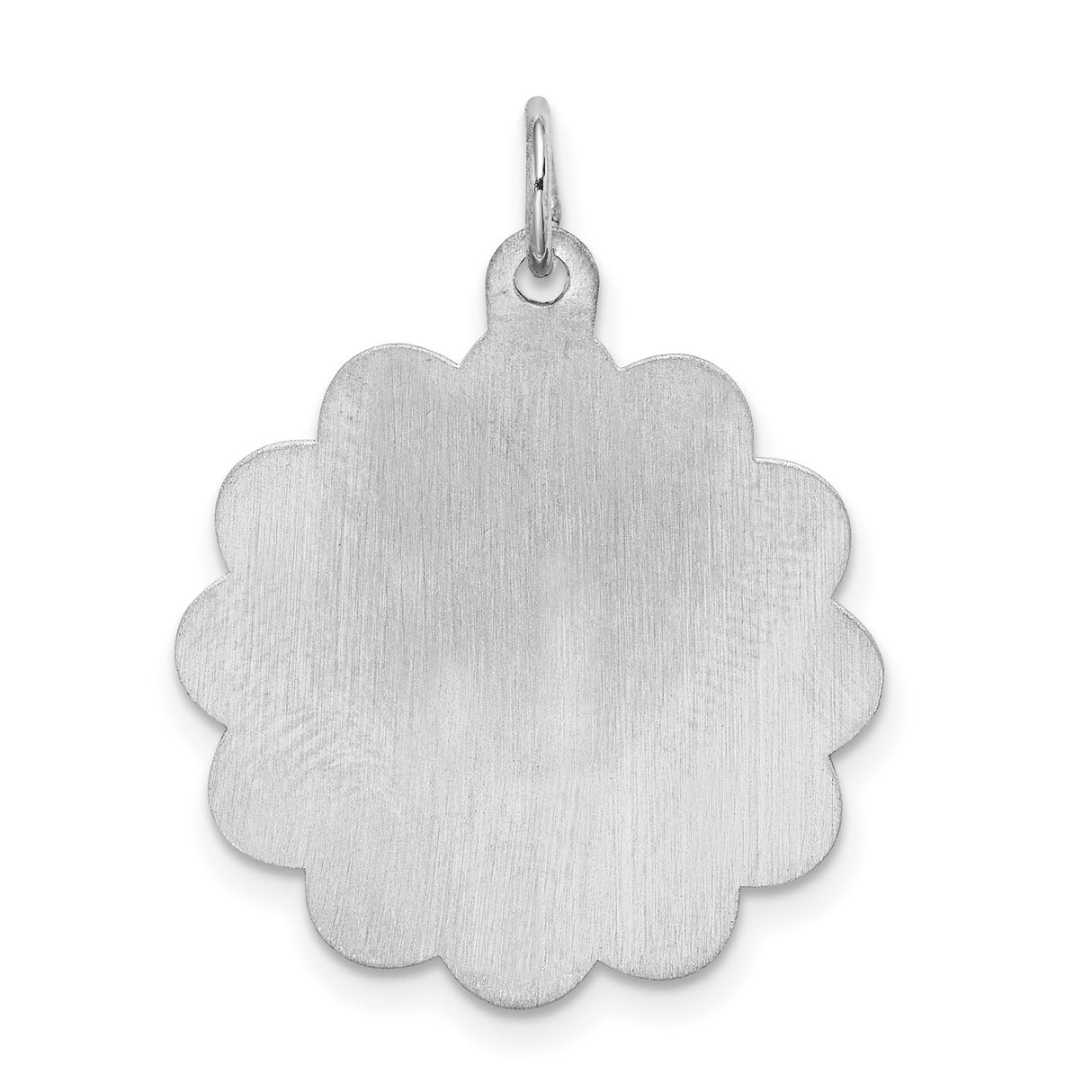 My Confirmation Words and Dove with Flower Border Charm Pendant in Real 925 Sterling Silver