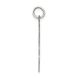 Confirmation Word and Latin Cross Faceted Disc Charm Pendant in Real 925 Sterling Silver