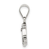 Sterling Silver Infinity Mom Pendant with Flower Accent, Sentimental Family Jewelry