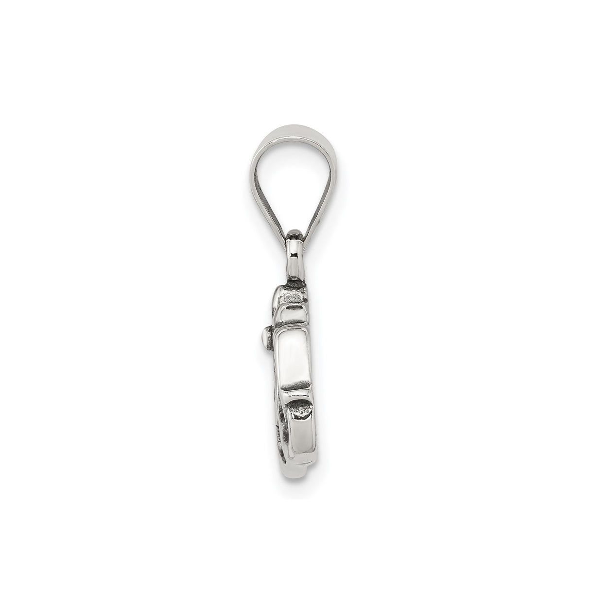 Sterling Silver Infinity Mom Pendant with Flower Accent, Sentimental Family Jewelry