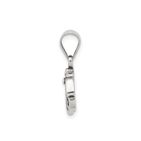Sterling Silver Infinity Mom Pendant with Flower Accent, Sentimental Family Jewelry