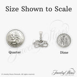 Sterling Silver Infinity Mom Pendant with Flower Accent, Sentimental Family Jewelry