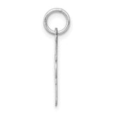Sterling Silver #1 Mom Pendant Charm with Cutout Design and Bold Block Letters