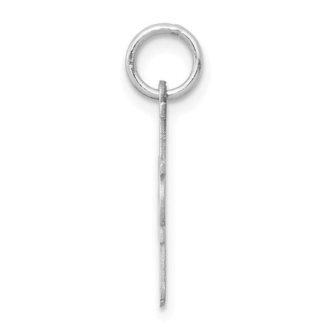 Sterling Silver #1 Mom Pendant Charm with Cutout Design and Bold Block Letters