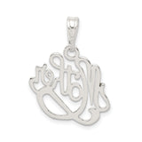 Mother Charm Pendant in Real 925 Sterling Silver