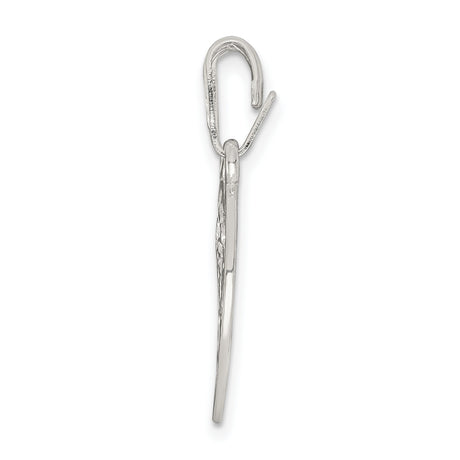 Best Friends Break apart Heart Charm Pendant in Real 925 Sterling Silver