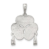 3-Piece Best Friends Charm Pendant in Real 925 Sterling Silver